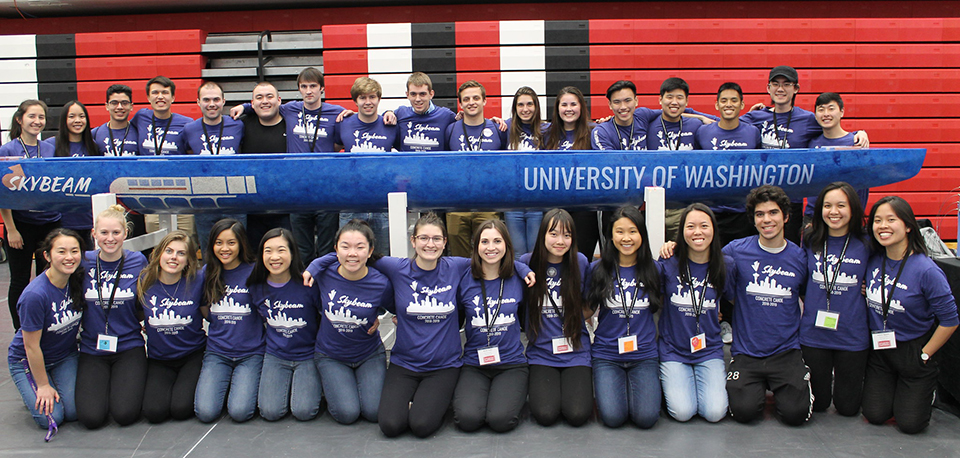 First place for UW Concrete Canoe Team UW Civil 